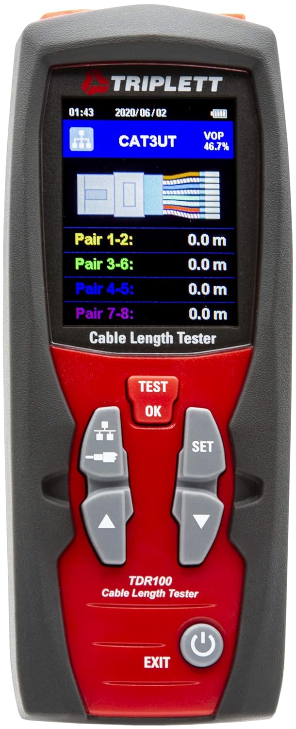 TDR100 Cable Length Tester and Time Domain Reflectometer U300