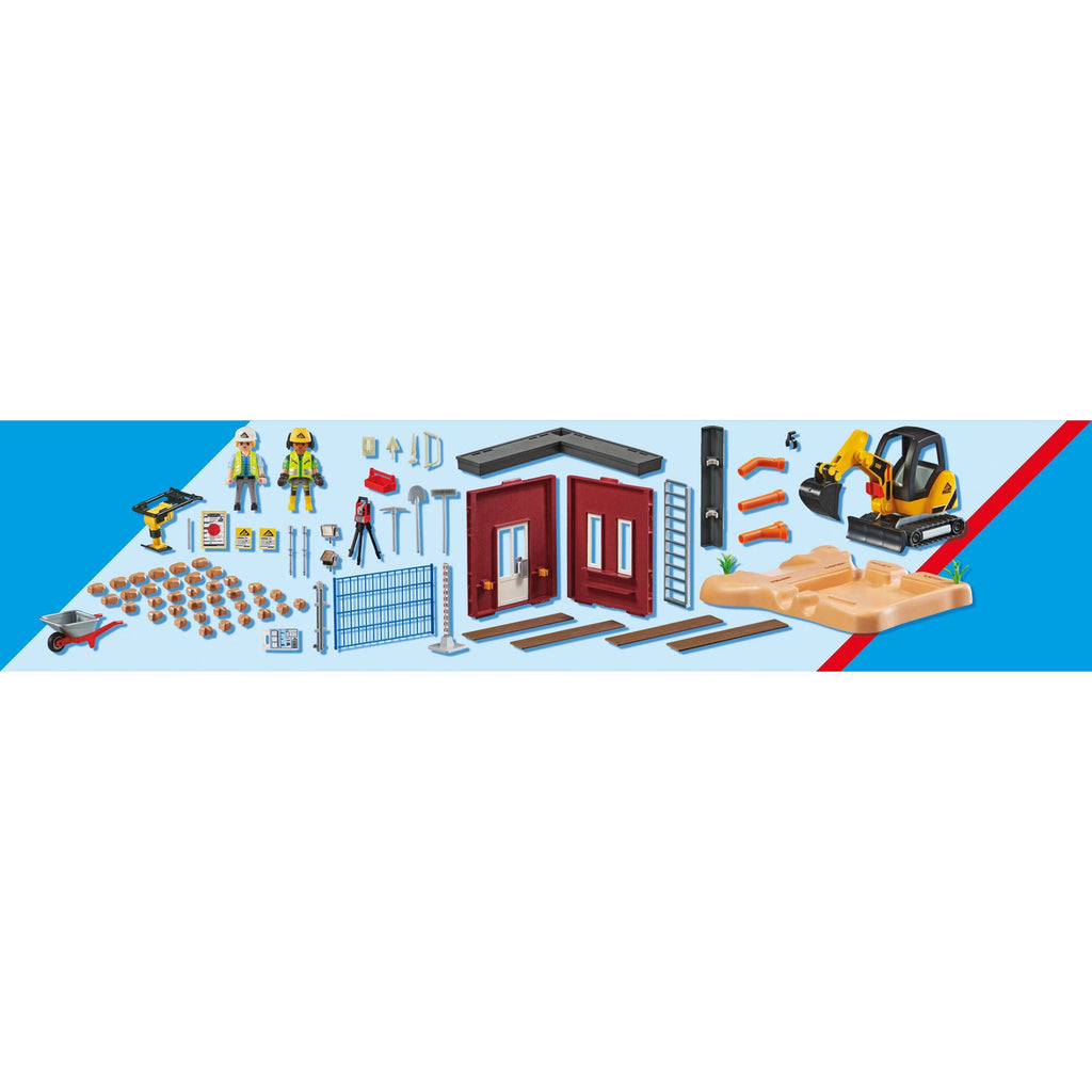 Mini Excavator with Building Section K86670