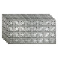 Crosshatch Silver 5 Pack Vinyl Glue Up Ceiling Tile H790