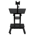 Black Adjustable Height Laptop Storage Cart X99573