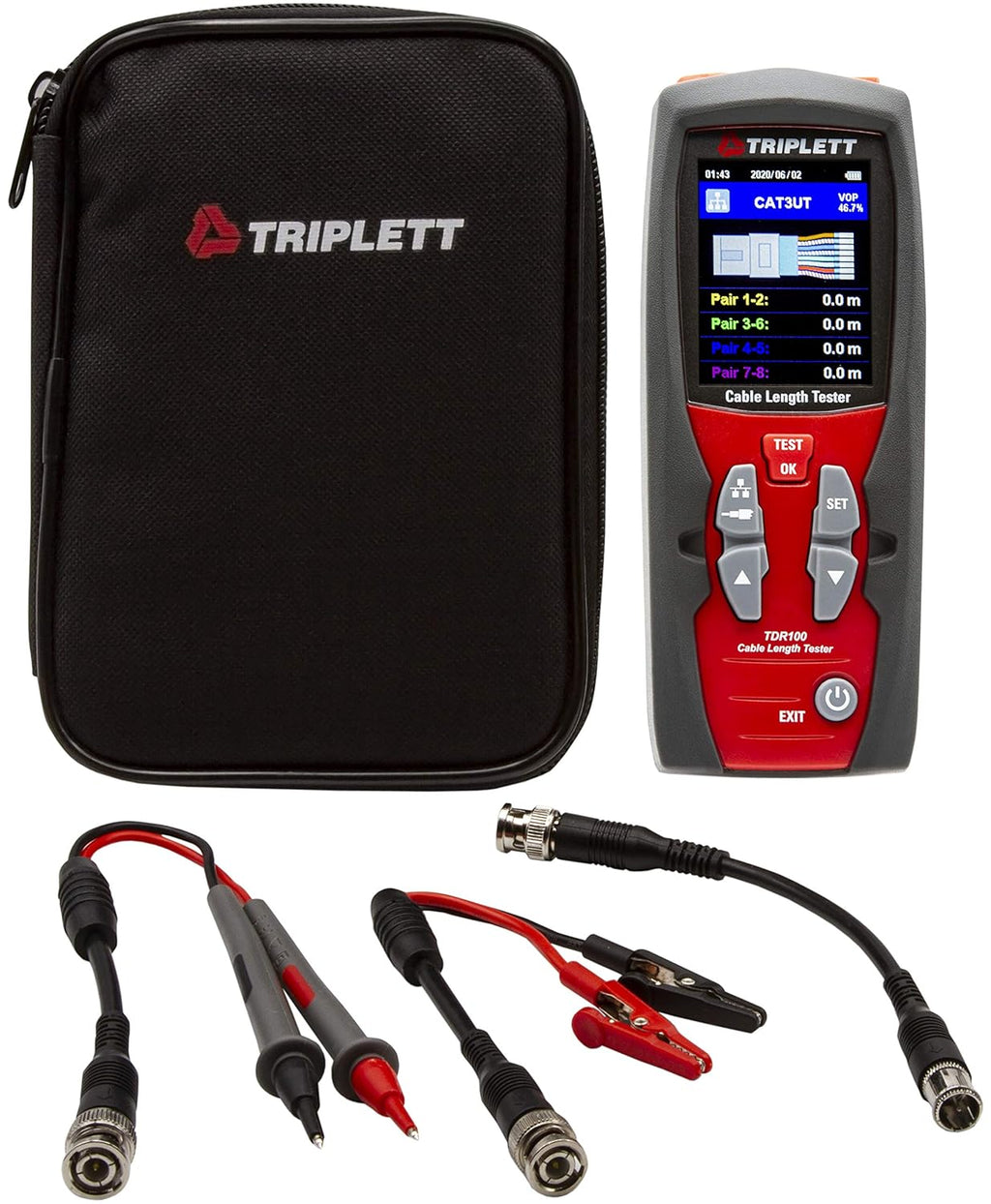 TDR100 Cable Length Tester and Time Domain Reflectometer U300