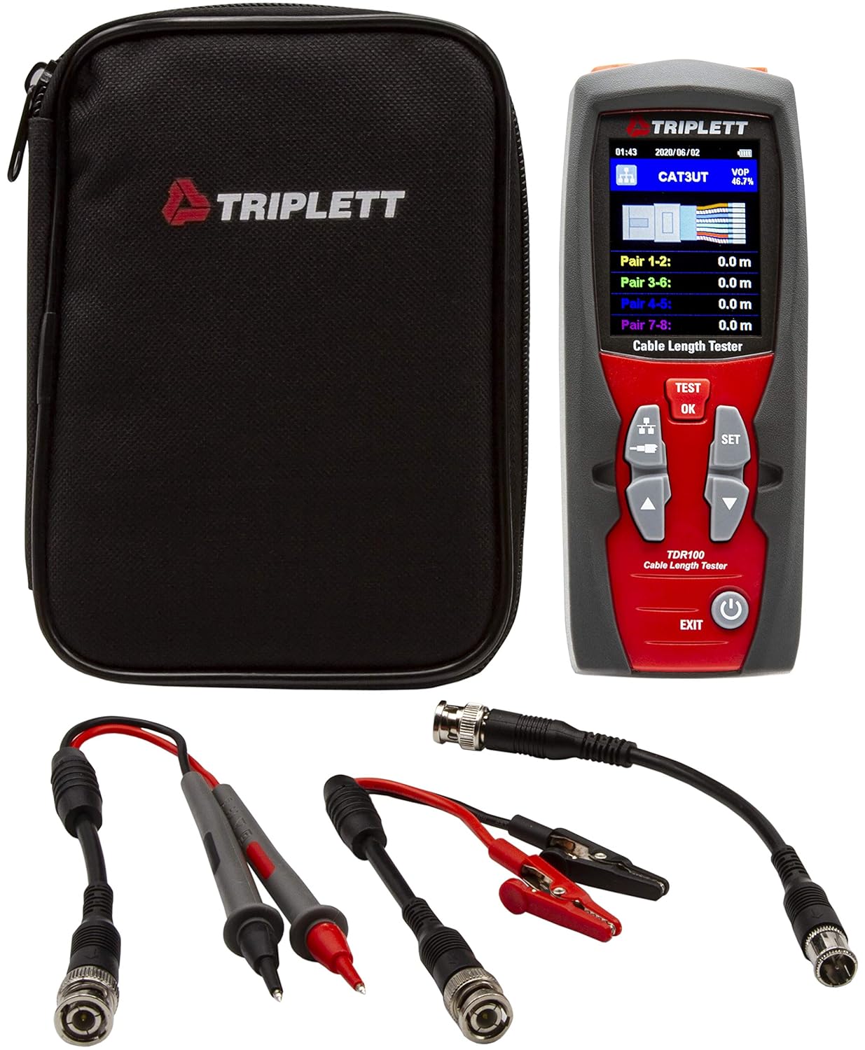 TDR100 Cable Length Tester and Time Domain Reflectometer U300