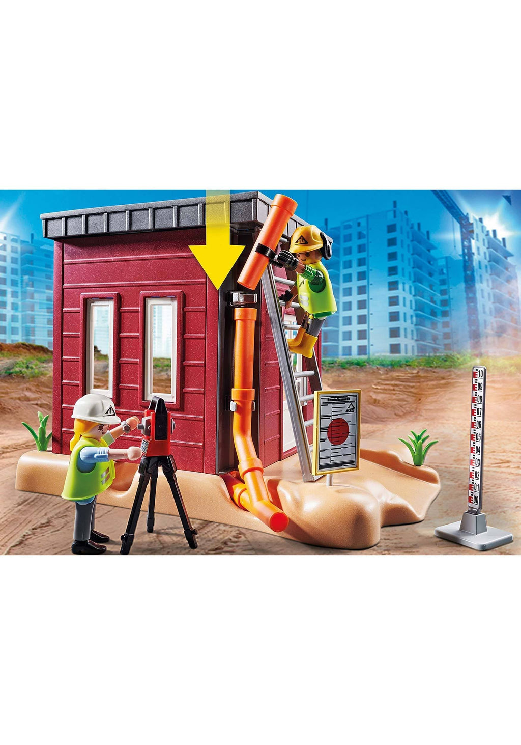 Mini Excavator with Building Section K86670
