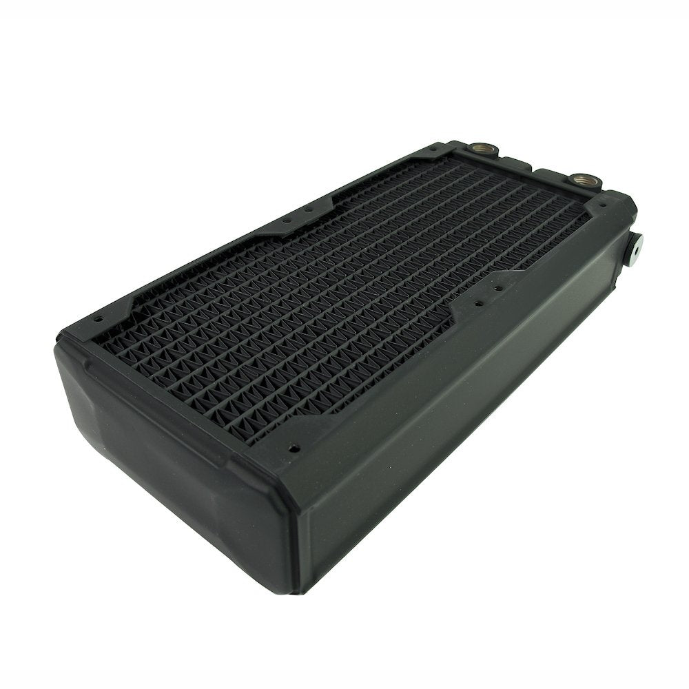 Black Ice SR2 Multiport Black Carbon Radiator - 240mm X1458