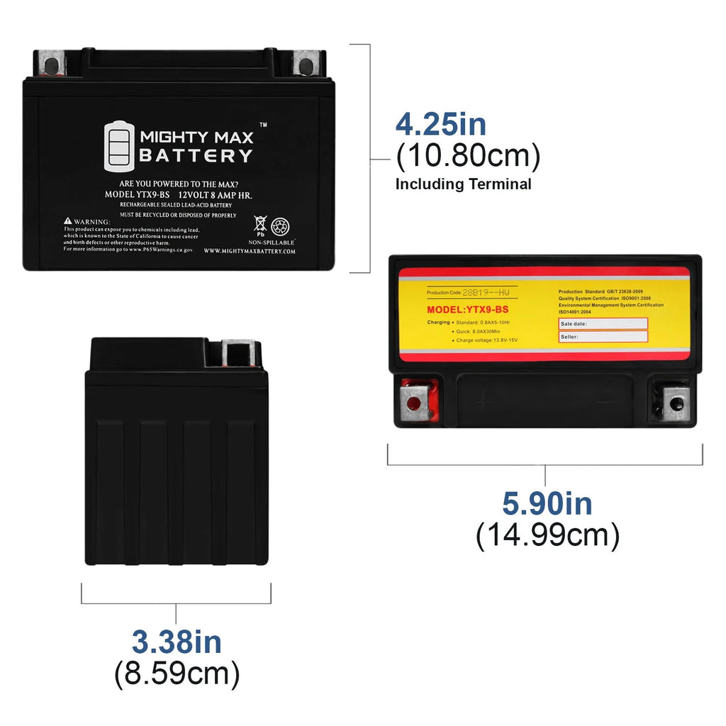 SLA Battery for SYM Joyride 200 2010-2013 T124