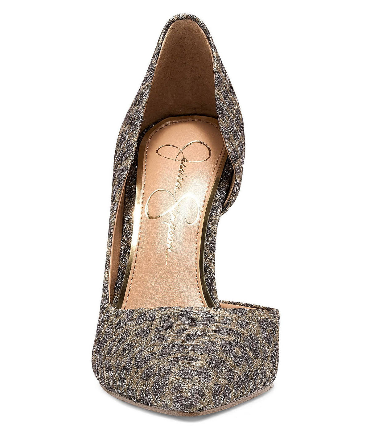 Metallic Leopard Print D'Orsay Pumps K61491