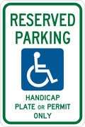 18 x 12 in. Parking Sign W8379