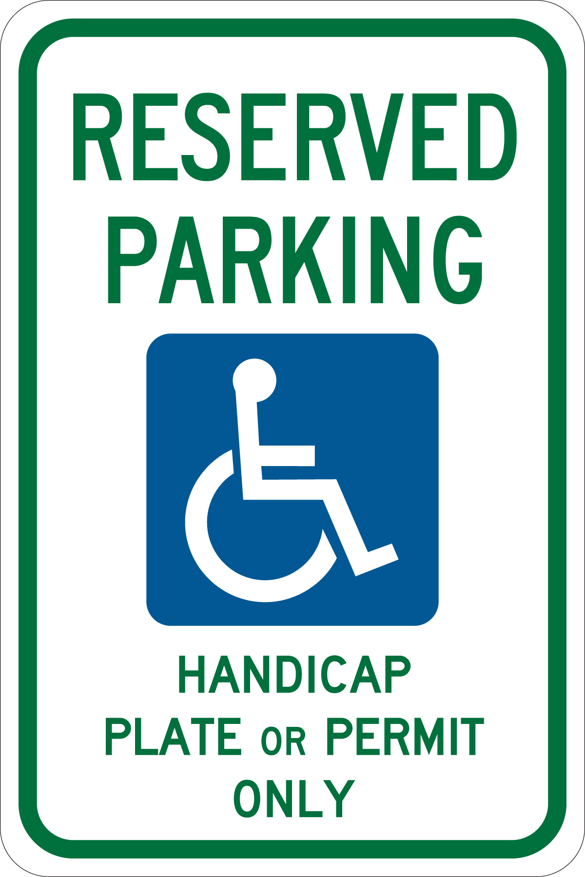 18 x 12 in. Parking Sign W8379