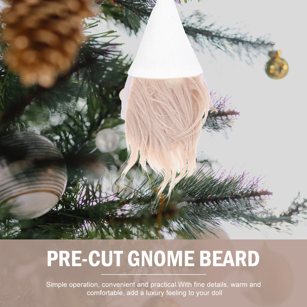 4 Sets DIY Gnome Doll Making Supplies with Faux Fur Fabric and Wooden Balls E222