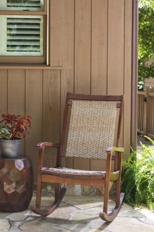 Brown/Natural Rocking Chair E156