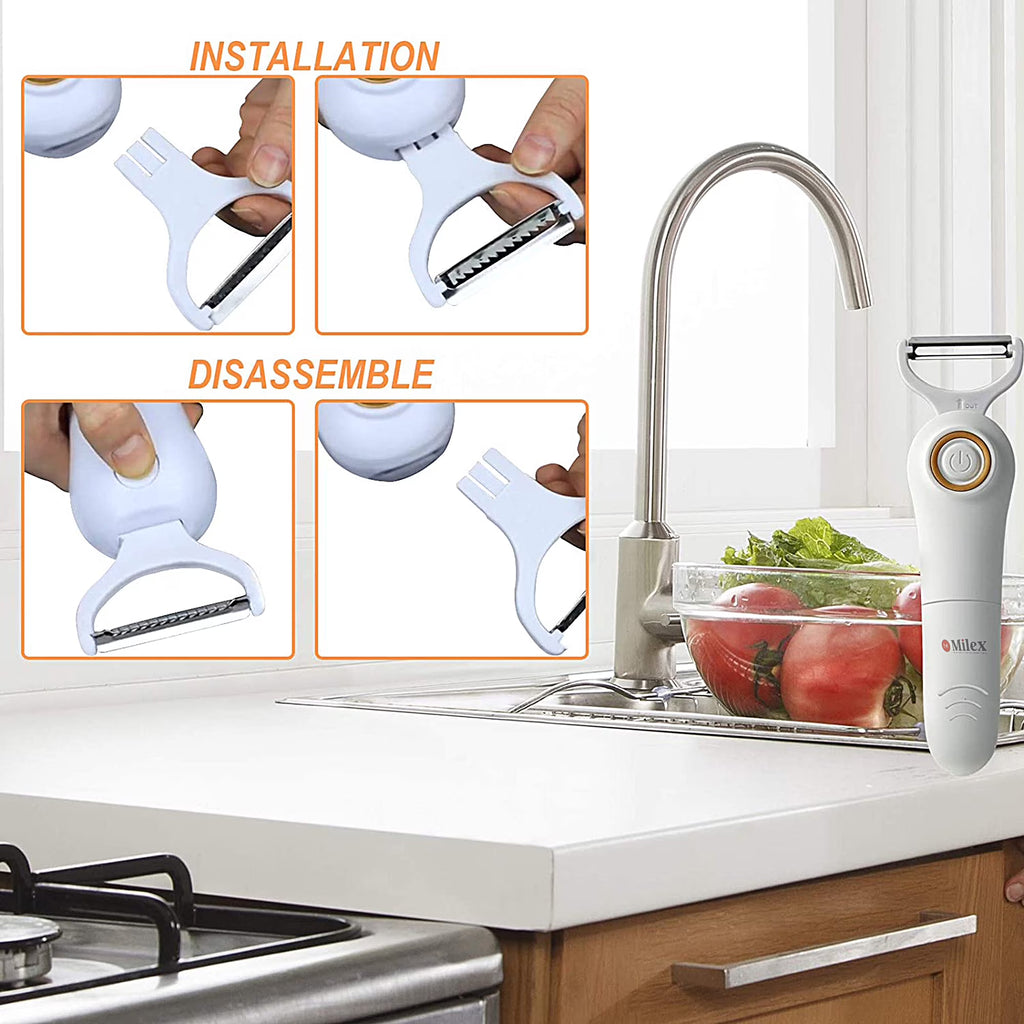 Electric Handheld 3 IN 1 Peeler with Stainless Steel Blades F9641
