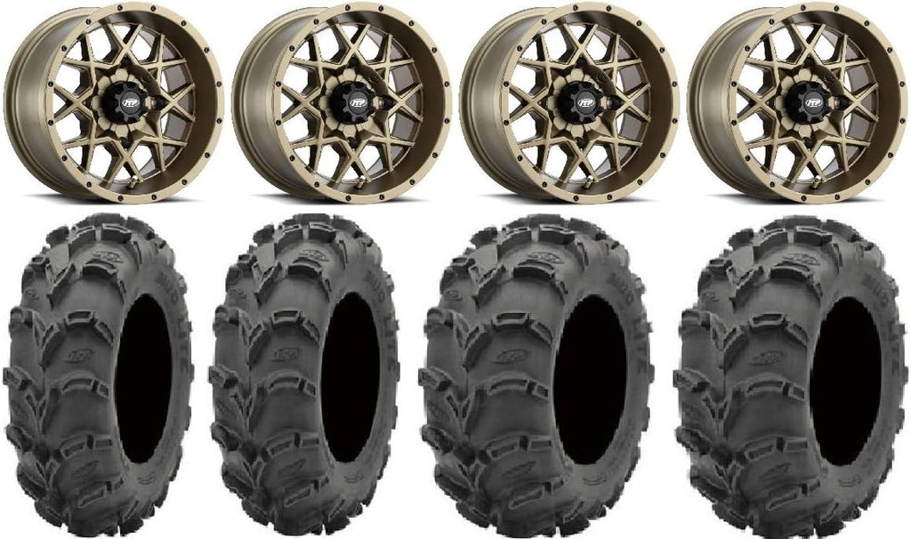 9 Items: 14 Wheels Bronze 27 Mud Lite XL Tires W4353