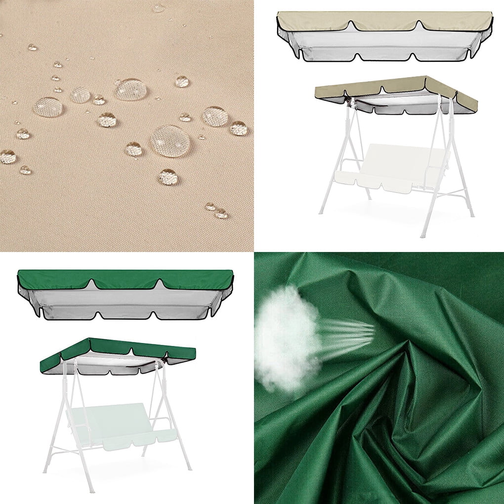 Beige Swing Top Cover Canopy Replacement for Patio Outdoor Swing U541