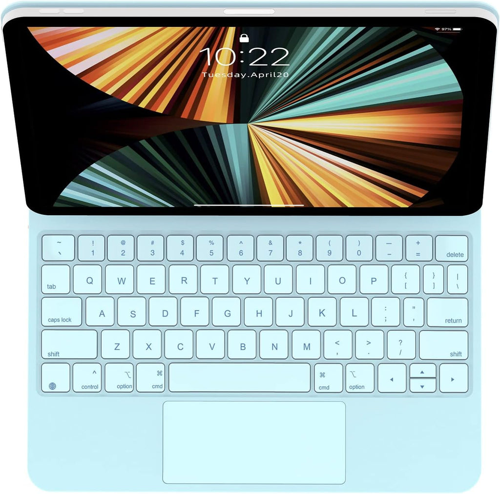 Blue Keyboard Case for iPad Pro 11 inch and iPad Air 4th Generation with Built-in Trackpad V774