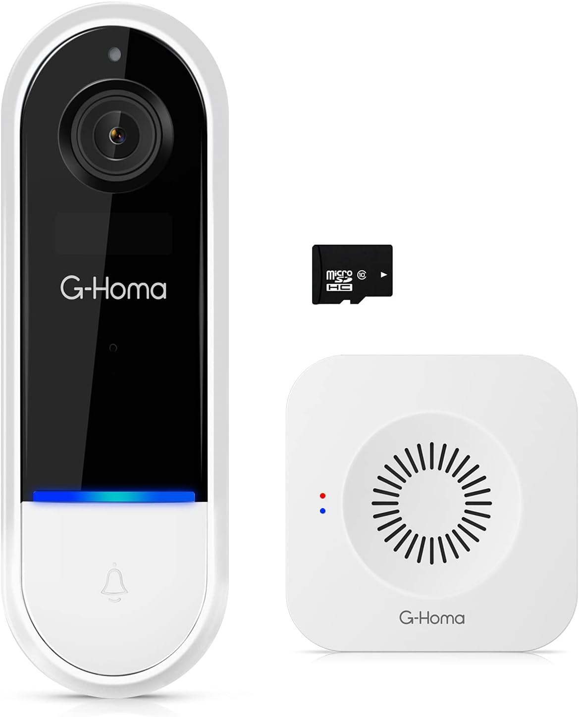 Wireless Video Doorbell with Chime, 1080p HD Night Vision, 2-Way Audio T48603