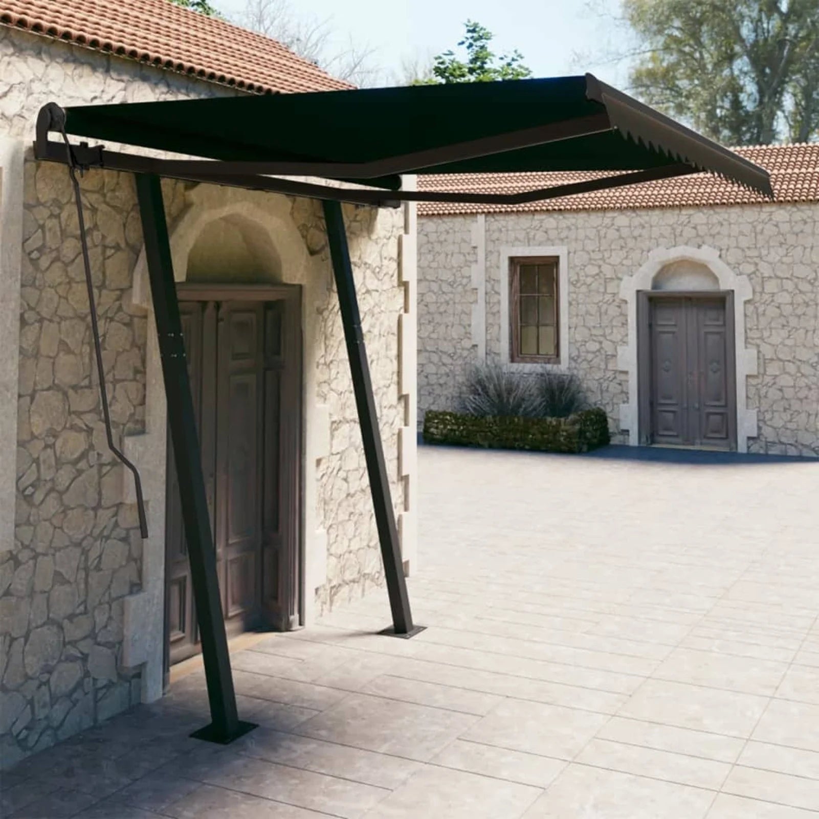 Manual Shelter Sun Shade Patio Canopy 118.1 X 98.4 Inches G516