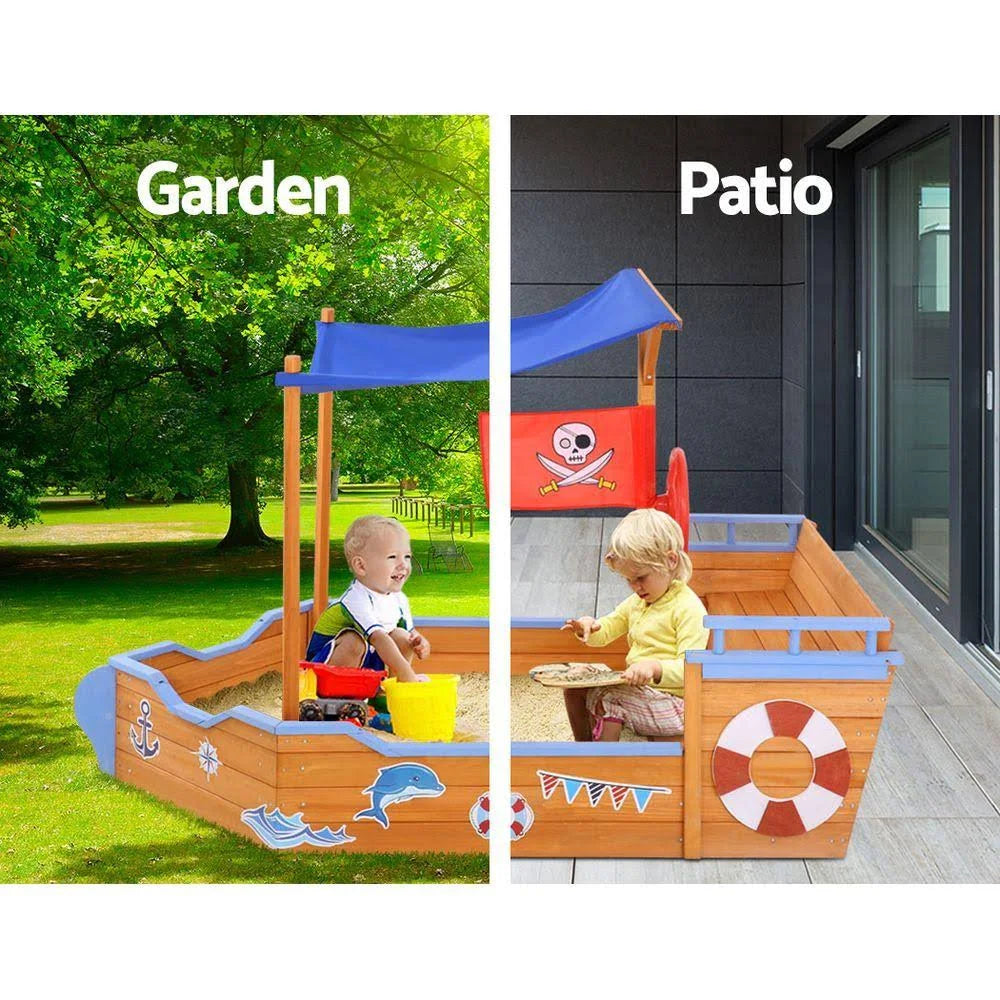 Boat Sand Pit with Canopy S15011