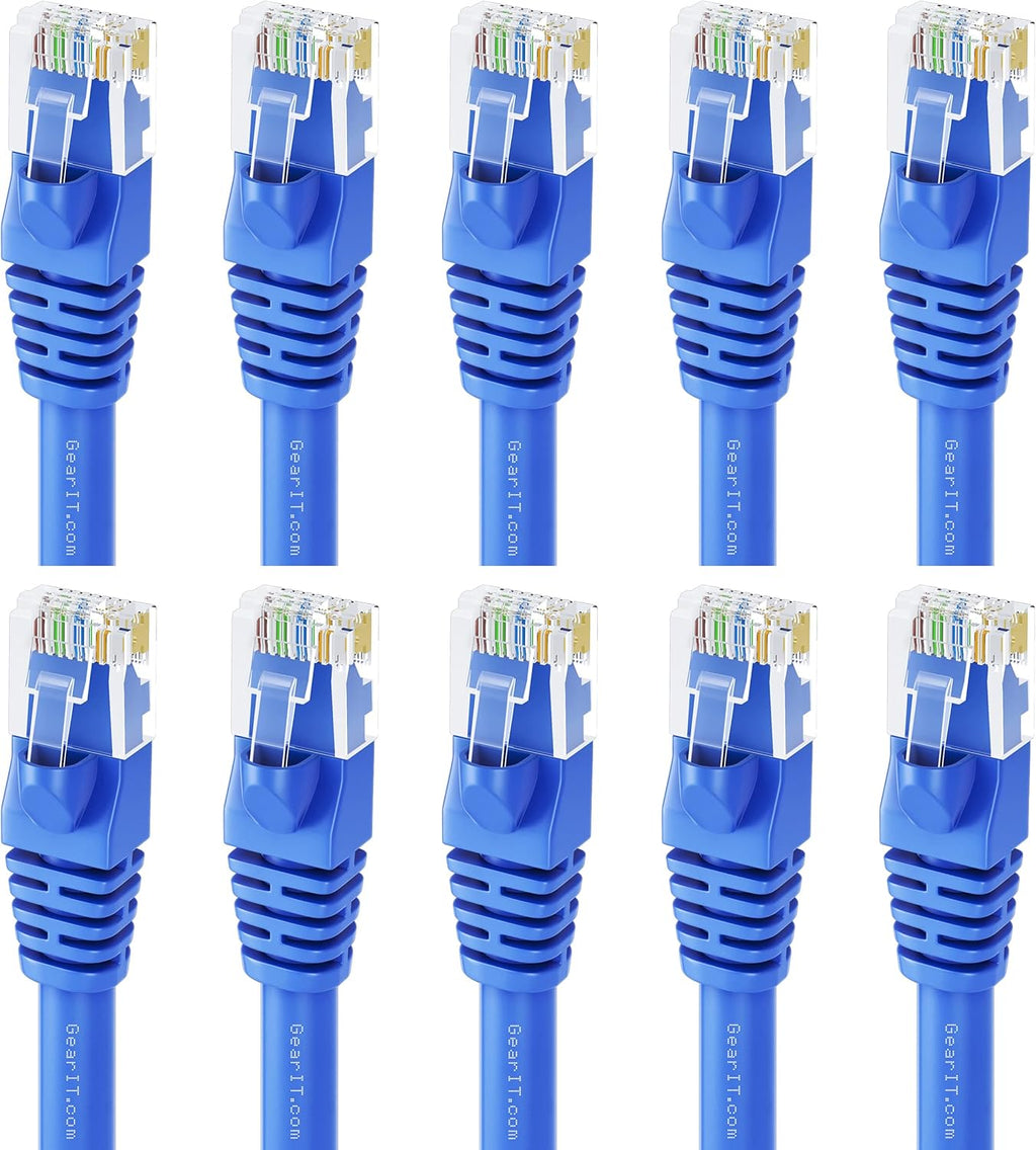 Cat 6 Ethernet Cable 1.5 ft 50-Pack Blue X728