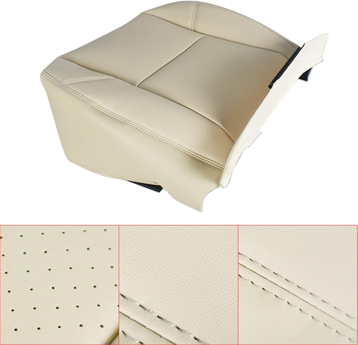 Leather Seat Cover Driver Side Bottom Tan Replacement Pack of 2 Z12591