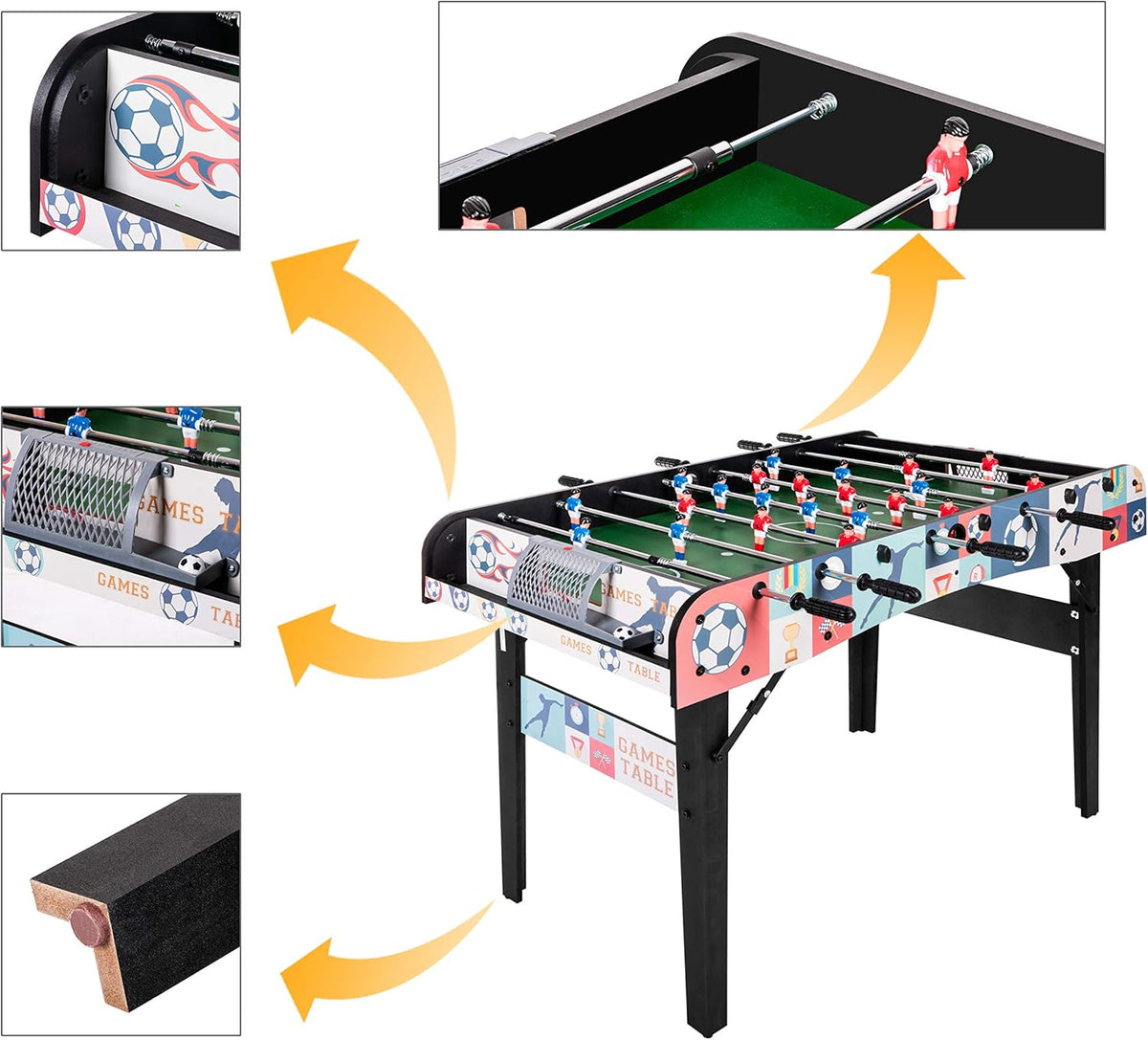 4ft Folding Foosball Table R729