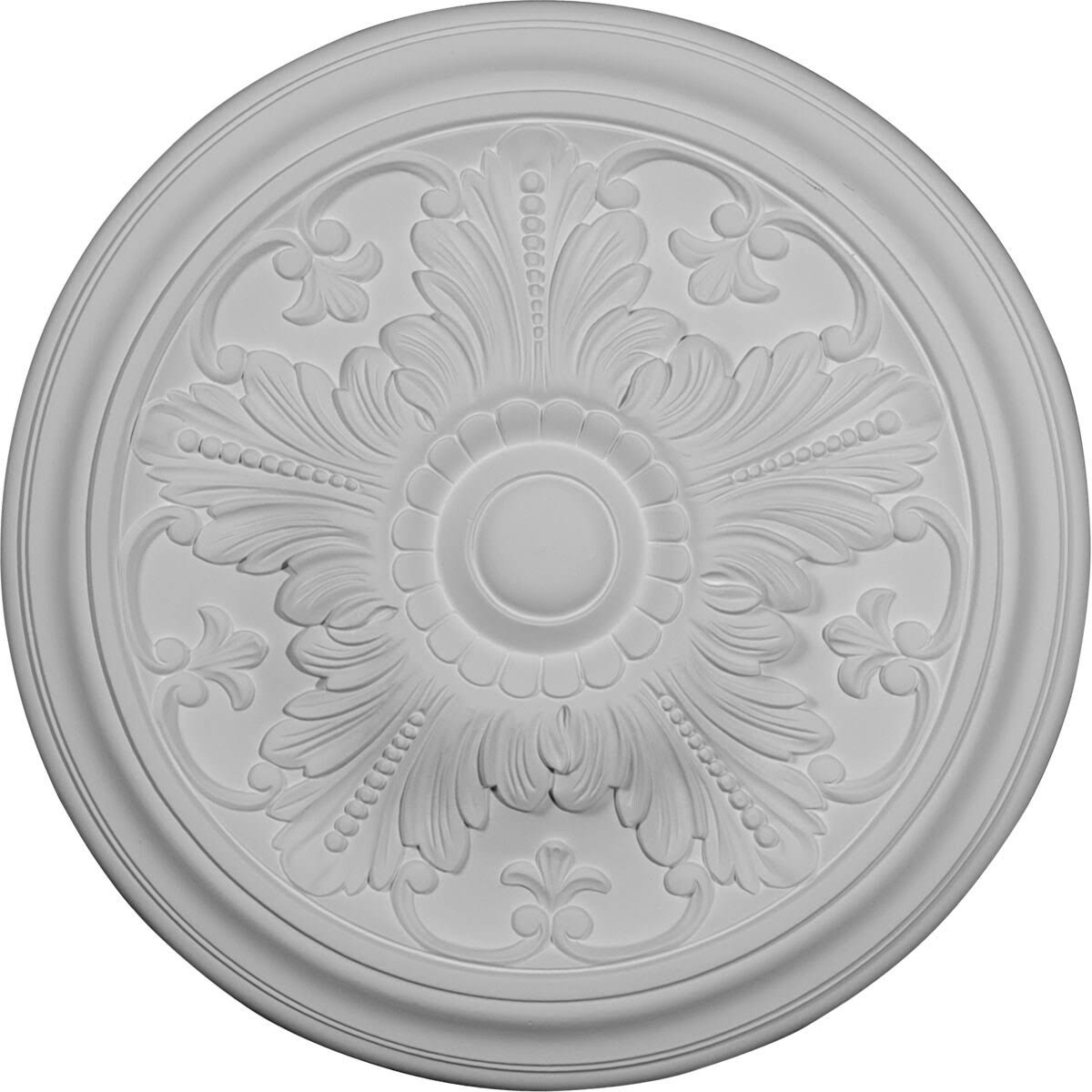 Warm Silver Hand-Painted Ceiling Medallion K8882