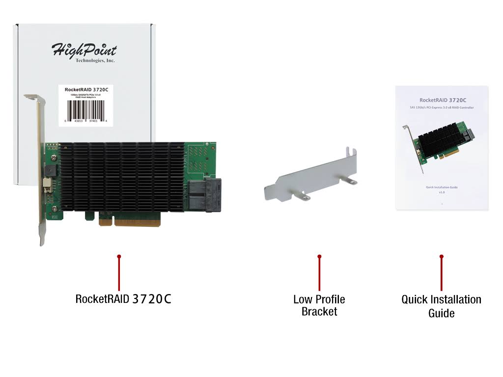 8-Port 12Gb/s PCIe 3.0 X8 SAS/SATA Raid Controller O91335