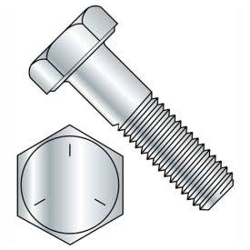 3/8-16 x 1-1/2 Hex Head Cap Screw - Carbon Steel - Zinc - Grade 5 - 100 Pk D9327