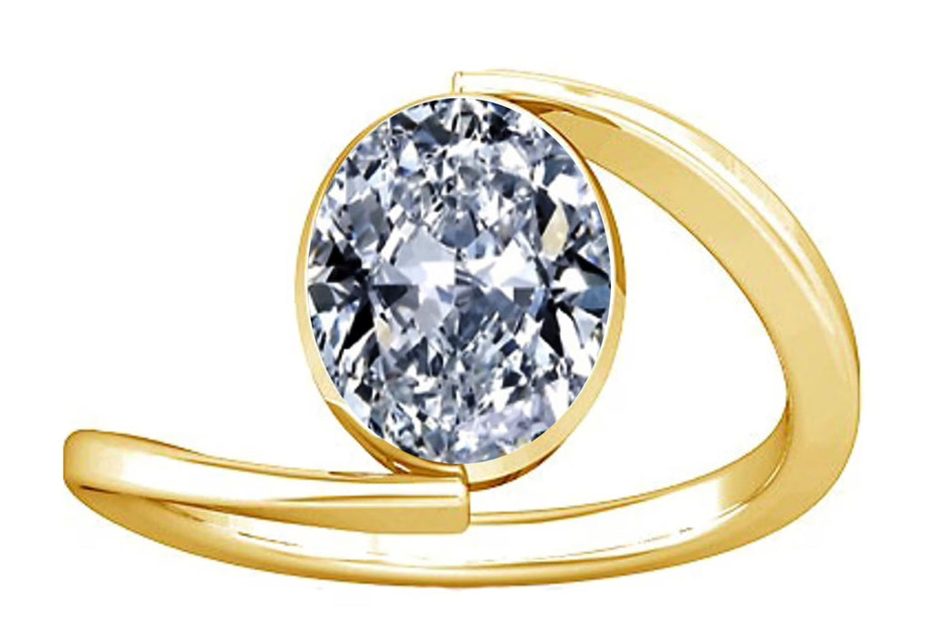 American Diamond Zircon Silver Ring Z64993