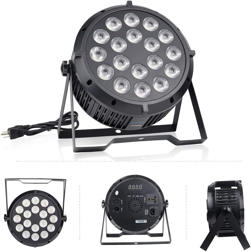 18x8W RGBW LED Washing Lighting Disco Lights with DMX-512 Sound Activated Strobe Lights C261500
