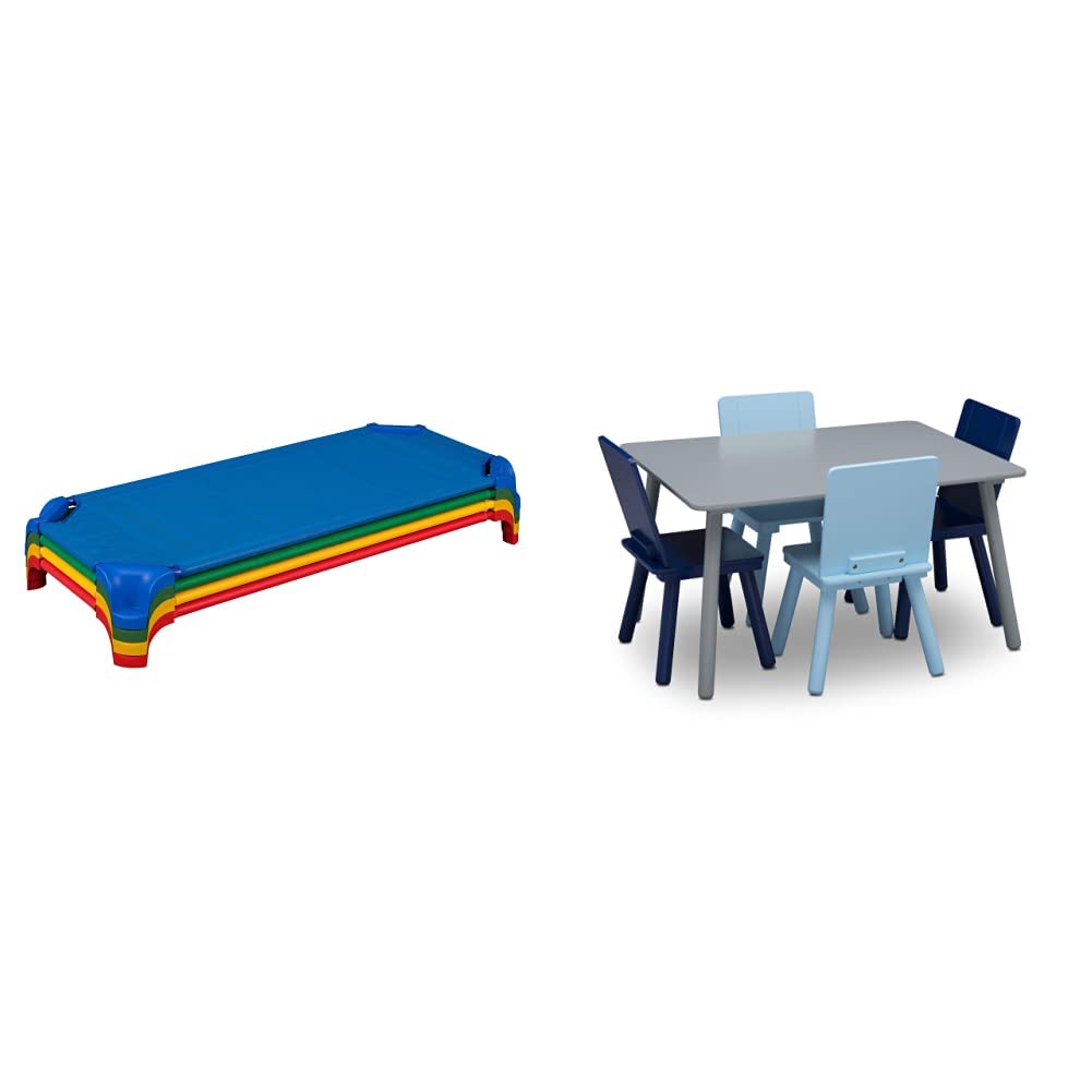 Blue Stackable Daycare Cot (Pack of 6) V180476
