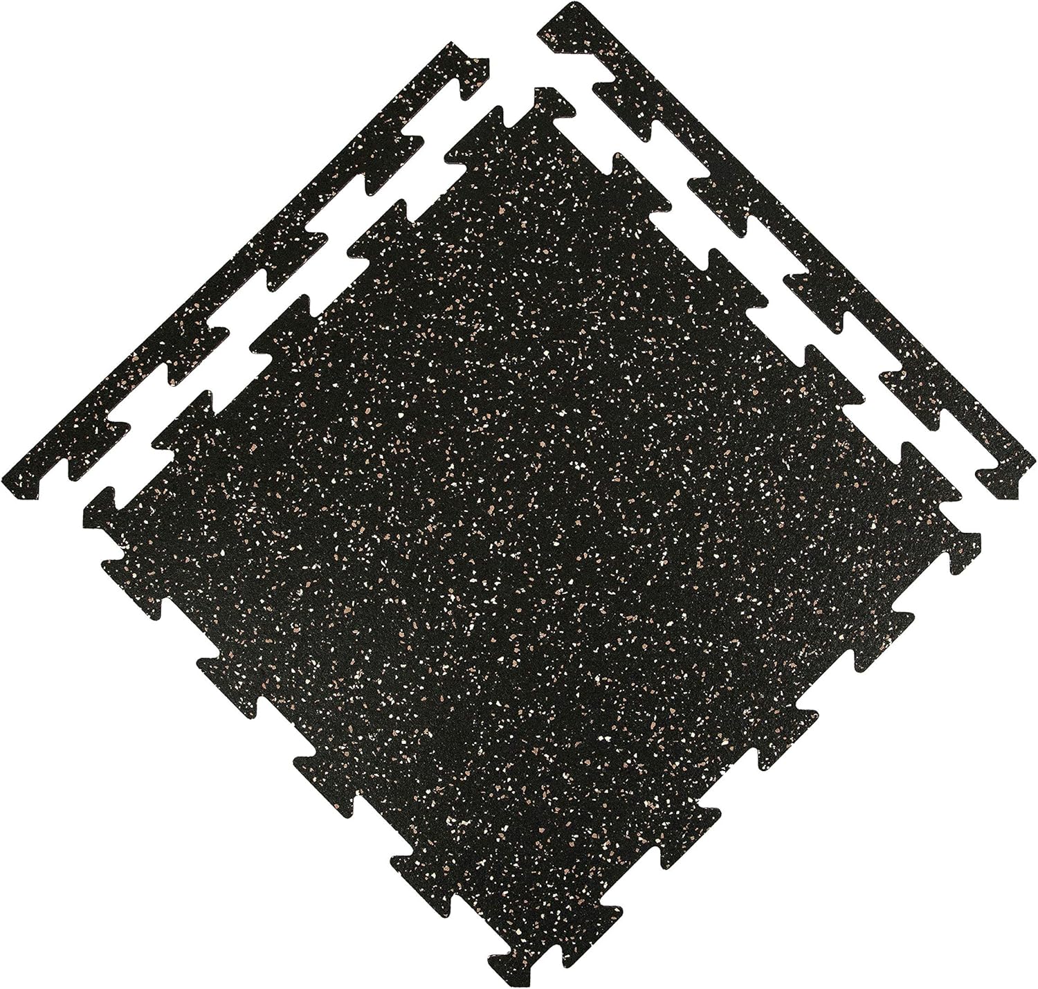 1/4 Inch Thick Eco-Lock Rubber Interlocking Floor Tiles P845570