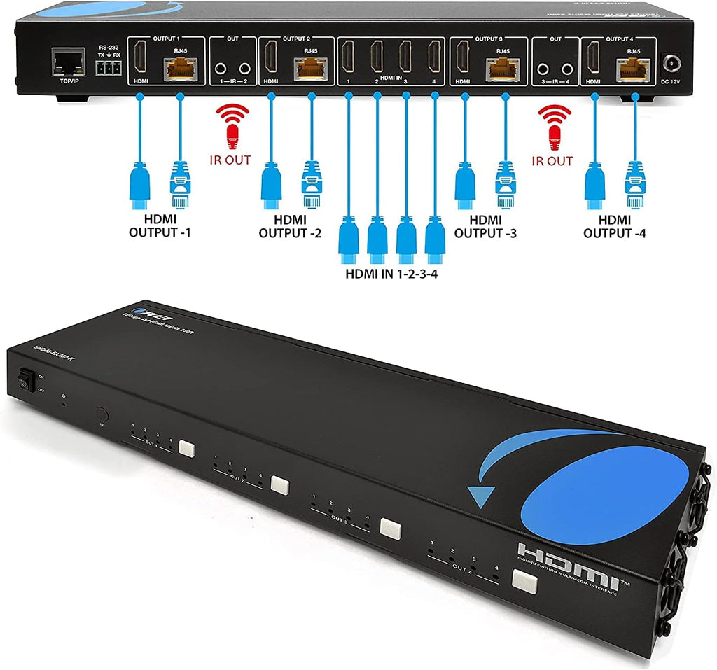 4K 1x8 HDMI Extender Splitter over CAT6/7 X339229