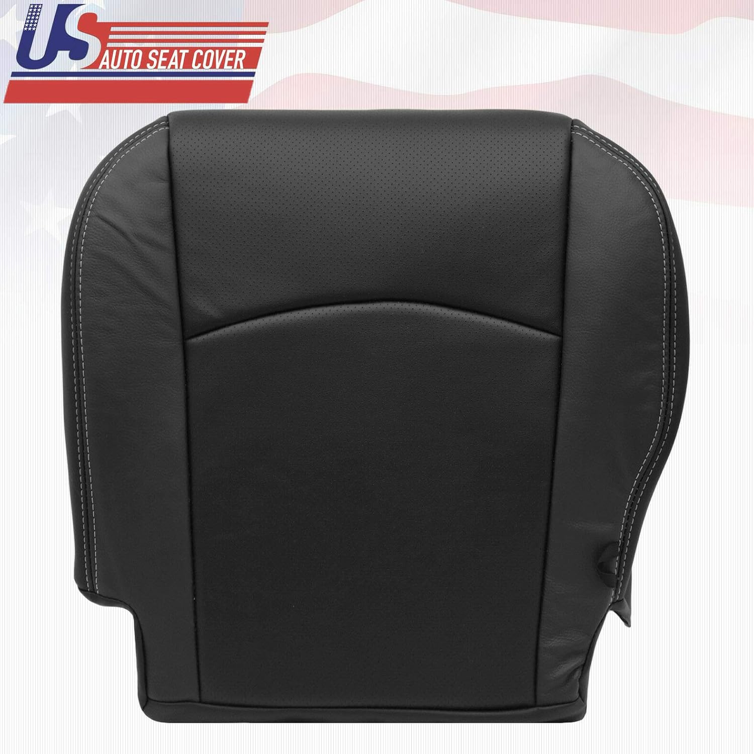 Perforated Leather Driver Bottom Seat Cover for Dodge Ram Laramie V939075