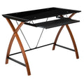 Rectangular Computer Desk with Keyboard Tray M95642