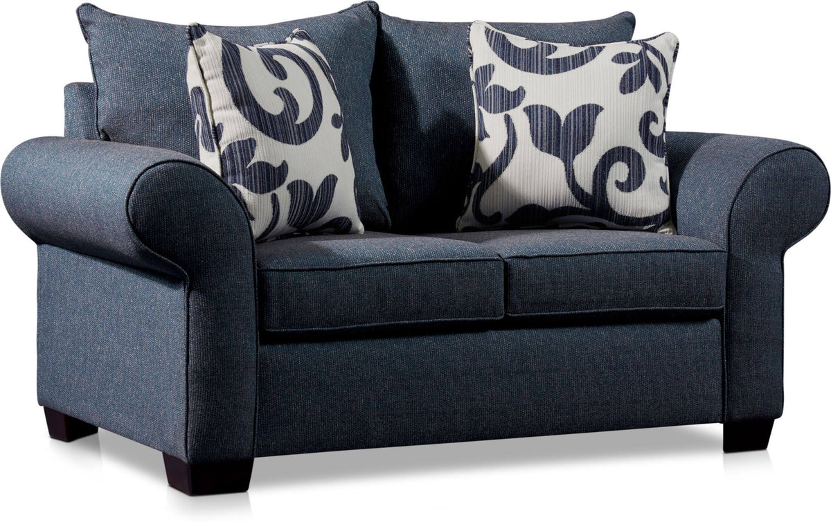 Blue Loveseat D79861