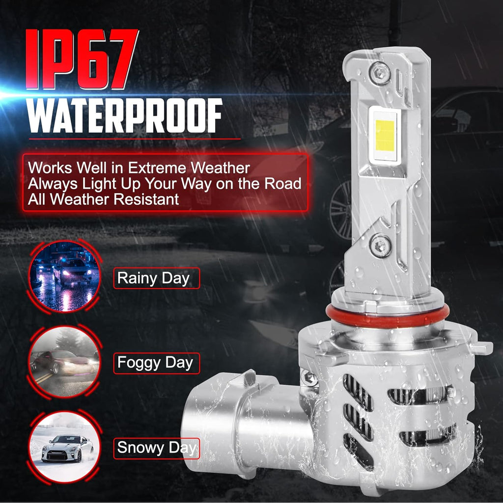 9005 LED Headlight Bulbs 6000K Xenon White, 2 Pack C974487