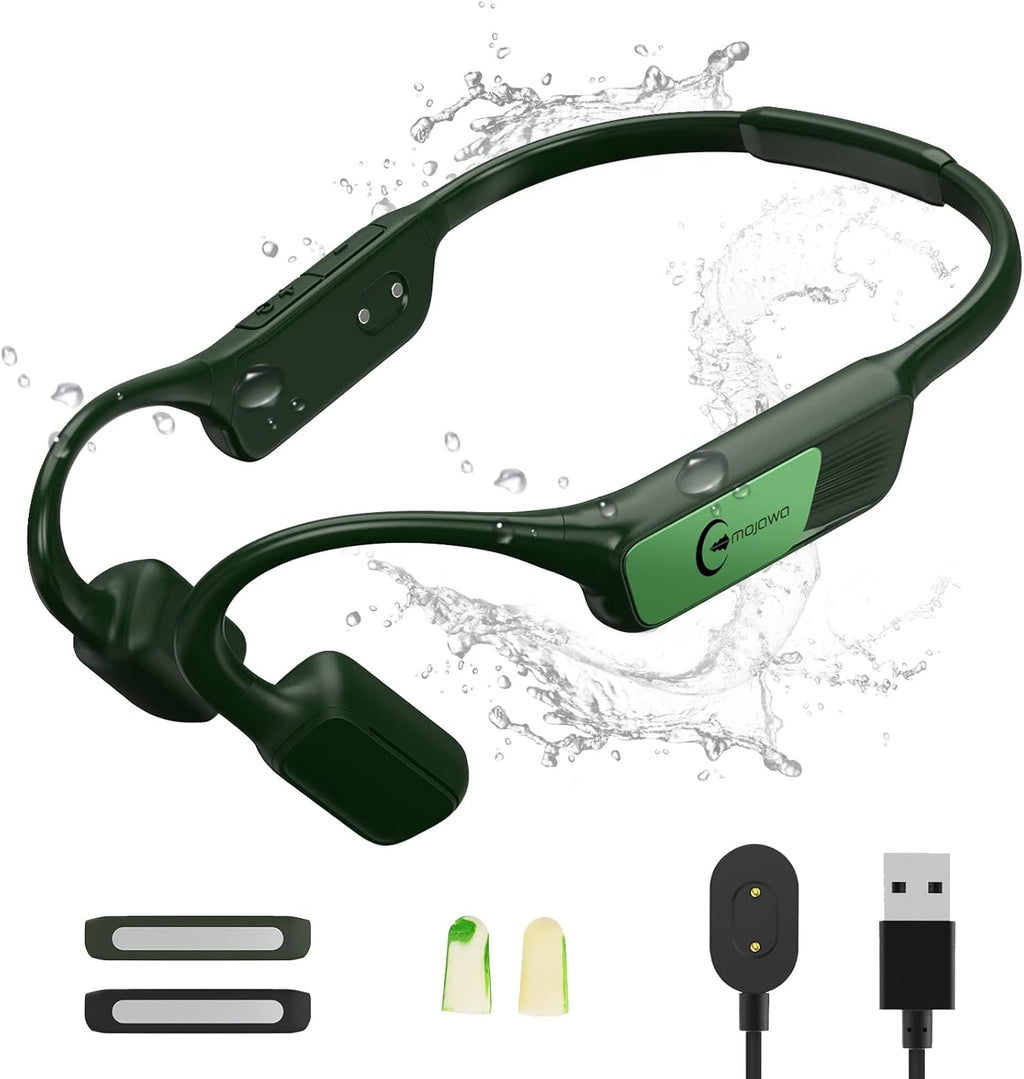 Grey Bone Conduction Open-Ear Wireless Bluetooth Headphones with Mic D99642