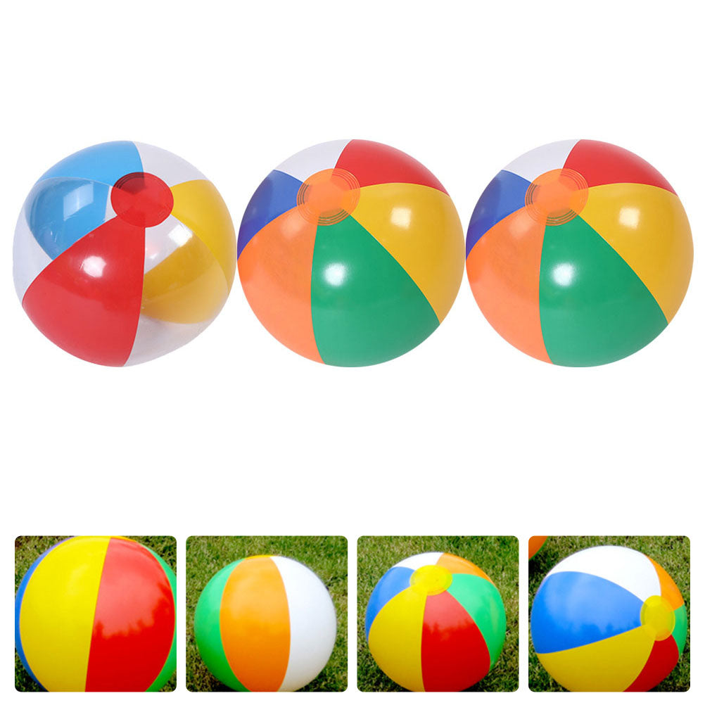 3Pcs Inflatable Beach Ball Pool Water Toy Q82228