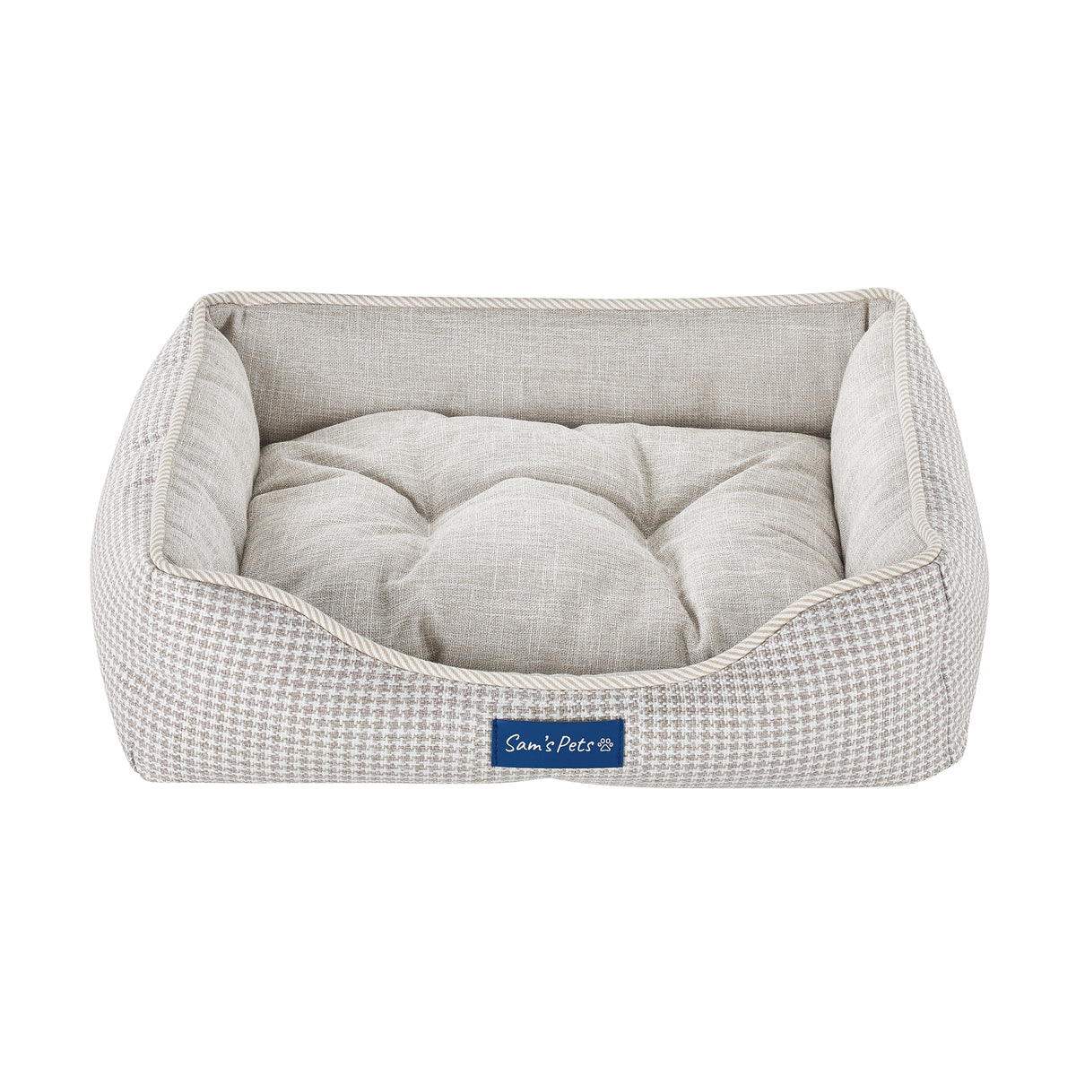 Brown Plaid Dog Bed J976