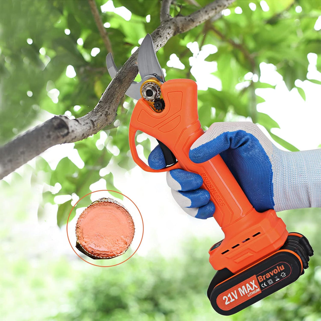 Electric Pruning Shears with 2x2000 mAH Batteries, 25mm Cutting Diameter C614655