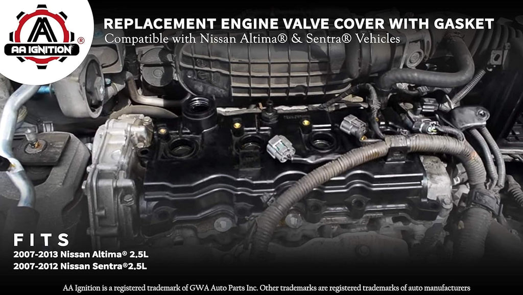 Replacement Engine Valve Cover with Gasket Pack of 2 X779