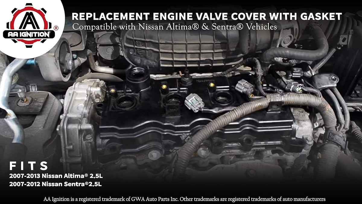 Replacement Engine Valve Cover with Gasket Pack of 2 X779