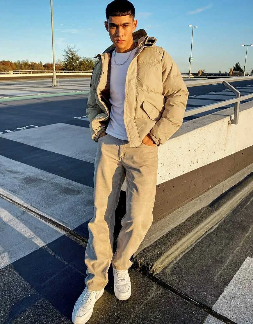 Beige Puffer with Hood G400