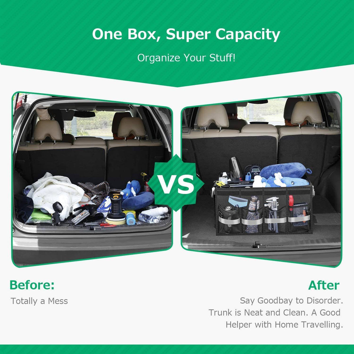 Collapsible Multi Compartments Trunk Organizer N654490