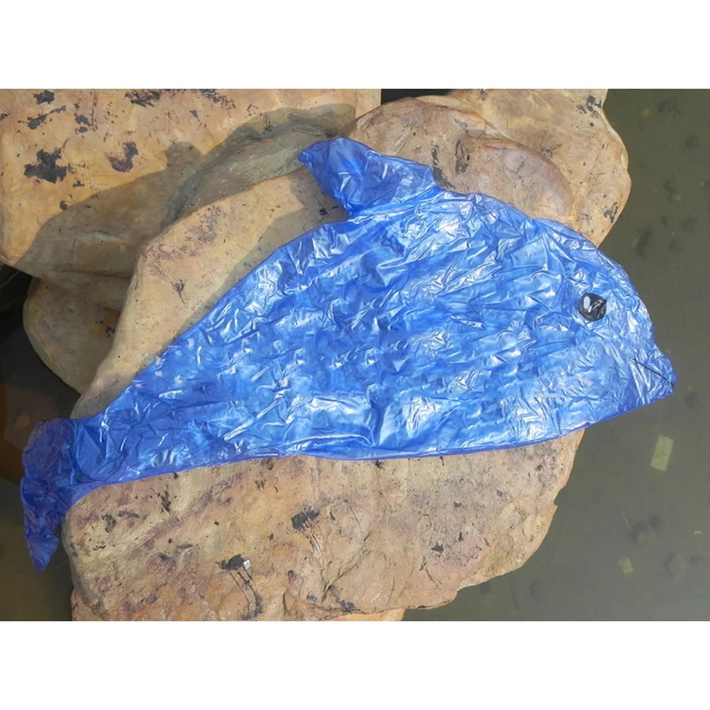 3pcs Inflatable Dolphin Bath Time Swimming Pool Beach Toy (Blue) A703259