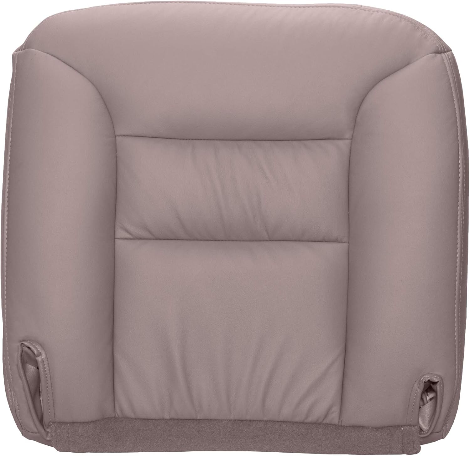 Leather Replacement Cover for Driver Bucket Seat Bottom, Medium Gray G7590