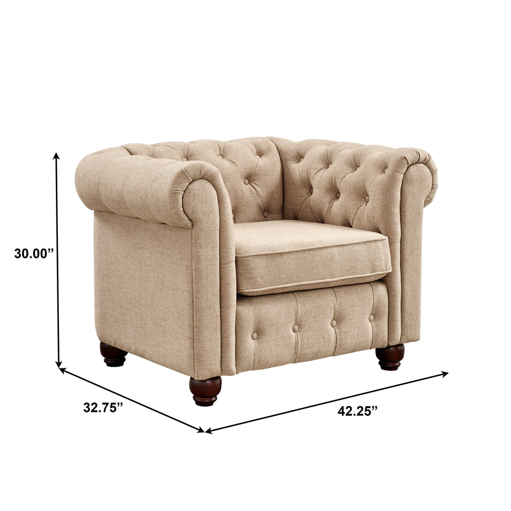 Cream 3pc. Living Room Set O395998