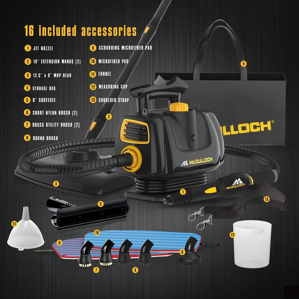 Portable Power Cleaner with Floor Mop O98597