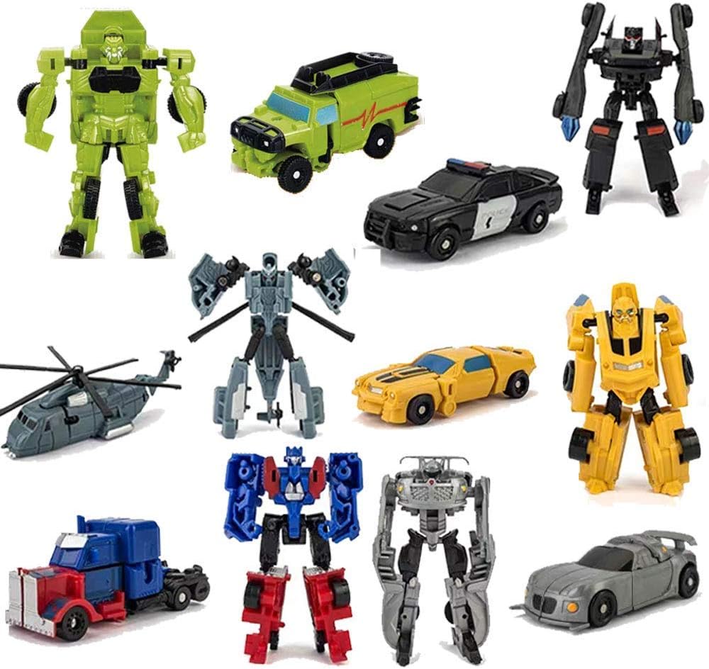 6 PCS Car Robot Toys Mini Action Figure R729