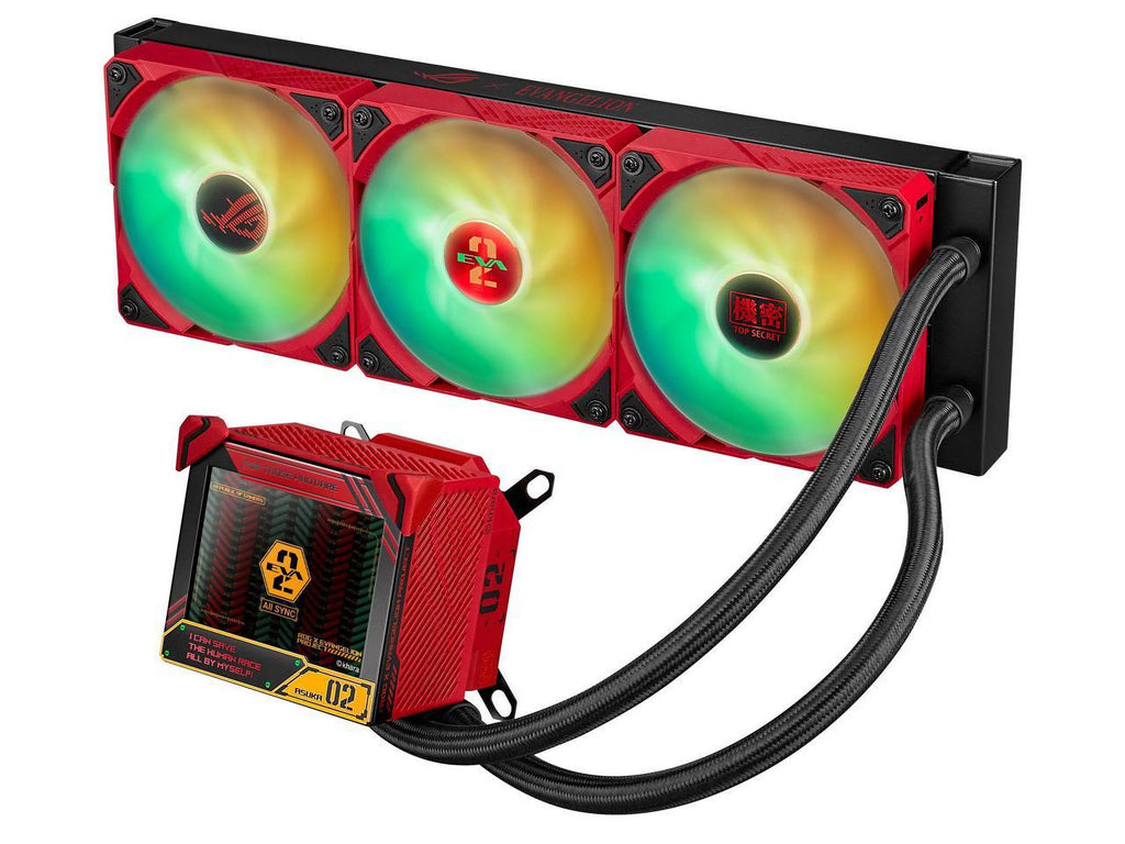 ASUS ROG Ryujin III 360 ARGB All-in-one Liquid CPU Cooler with 360mm Radiator, 3x Magnetic 120mm ARGB Fans, 3.5" OLED Display H866